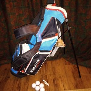 Top flite TI matrix junior golf bag and balls